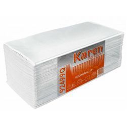 * Papīra dvieļi loksnēs V locījums 2 kārtas 200 loksnes 23x22cm balti (20/720)