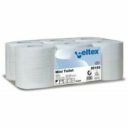 Celtex tualetes  papīrs Mini Prof  2 kārtas 160m balts (12/624) $