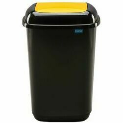 Waste bin 28L Quatro yellow for plastic