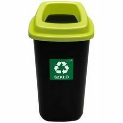 Waste bin 28L SORT BIN green for glass