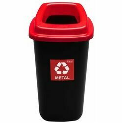 Waste bin 28L SORT BIN red for metal
