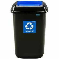 Waste bin 45L Quatro blue for paper