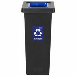 Waste bin 53L FIT BIN BLACK blue for paper