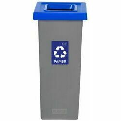 Waste bin 53L FIT BIN GREY blue for paper